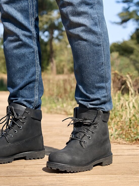 Timberland Shoes - Timberland Premium 6-Inch Waterproof Boots in Black Nubuck Size 6